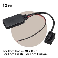 12pin car radio 5 0 bluetooth module aux cable adapter for ford focus mk2 mk3 for ford fiesta for ford fusion navigation radio