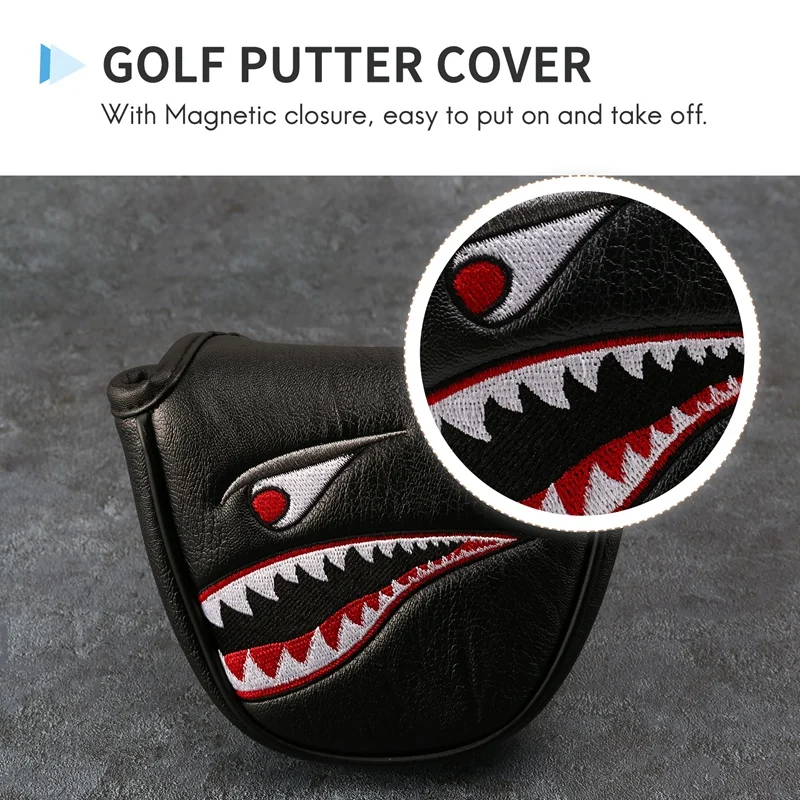 1 шт. Магнитный чехол с вышивкой в виде акулы