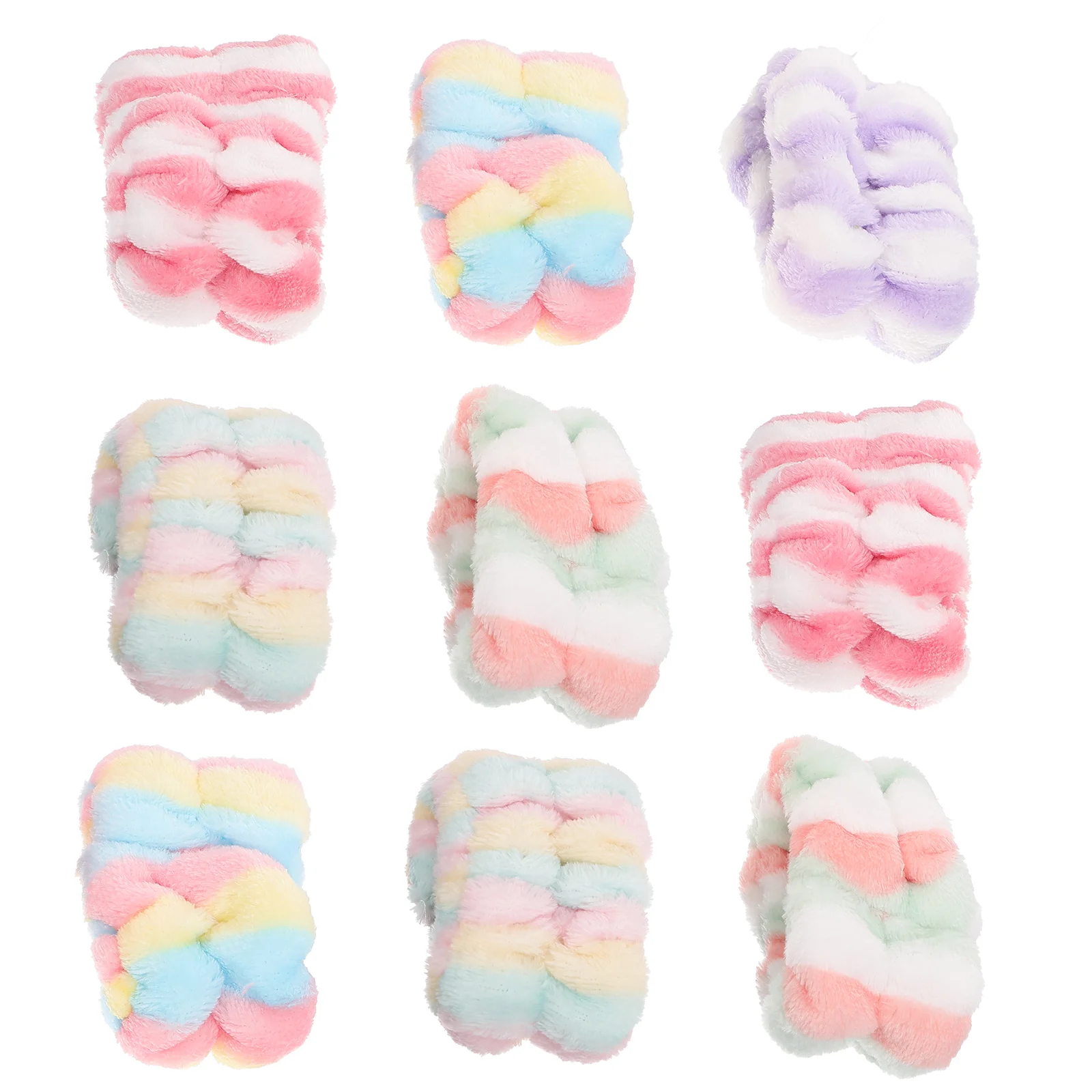 

5 Pairs Wrist Bands Washing Face Head Bands Women's Hair Towel Wristband Washing Face Wristband Set Face Wash Spa Wristbands