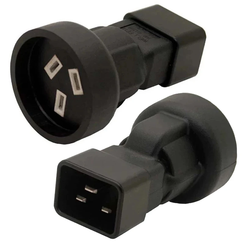 

10 шт. IEC 320 C20 в AU SAA новая зеландия австралия штепсельная вилка 3-контактный гнездовой адаптер питания для PDU стандартный конвертер переменного тока