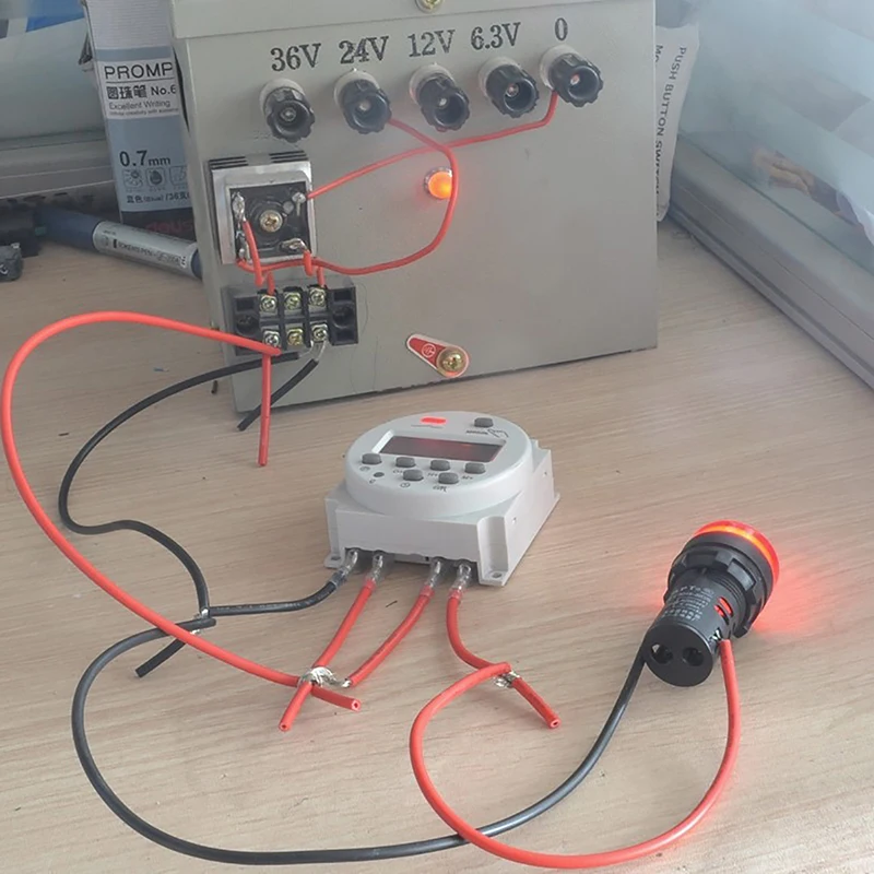 Цифровой таймер питания CN101A программируемое реле времени с ЖК-дисплеем 12 В 24 110 220