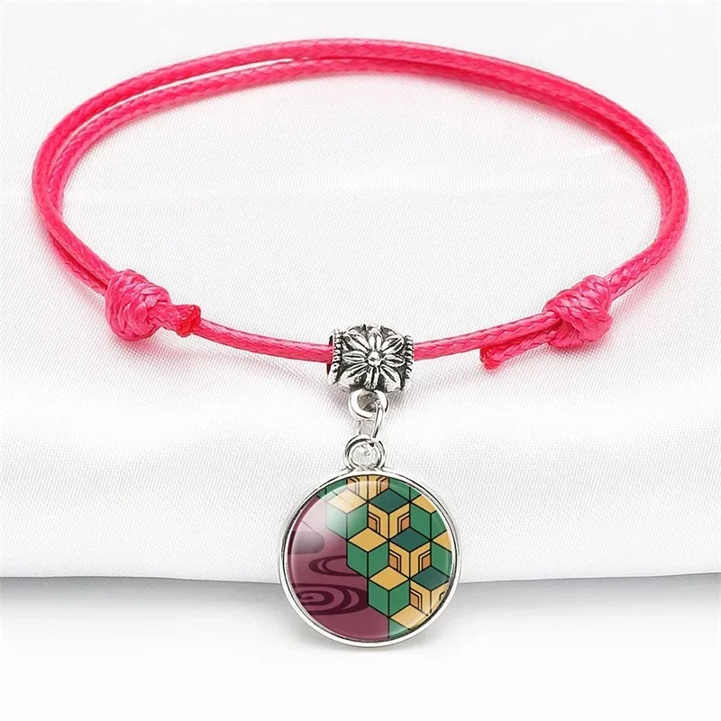 Аниме Demon Slayer Kochou Shinobu Kamado Tanjirou браслет для косплея мультфильм регулируемые