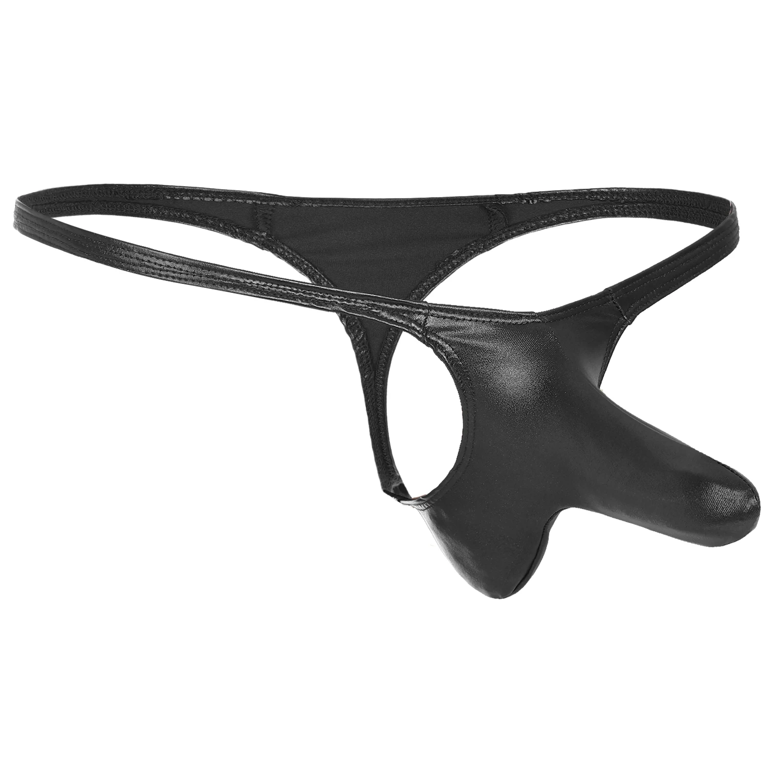 

Mens Sexy Open Butt G-string Panties Low Rise Bulge Pouch Thong Underwear Exotic T-back Underpants Nightwear Nightclub Clothes