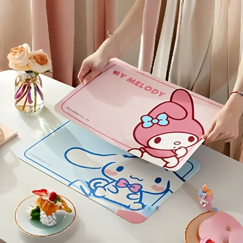 MINISO ПВХ Посудный коврик Hello Kitty My Melody Cinnamoroll