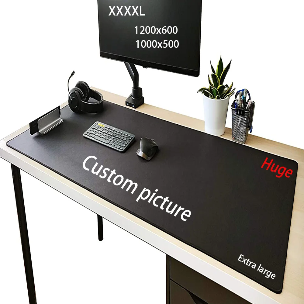 Огромный Настольный коврик 1200x600, персонализированный игровой коврик для мыши Mausepad, очень большой коврик для мыши 100x50, большой игровой коврик с аниме, Настольный коврик