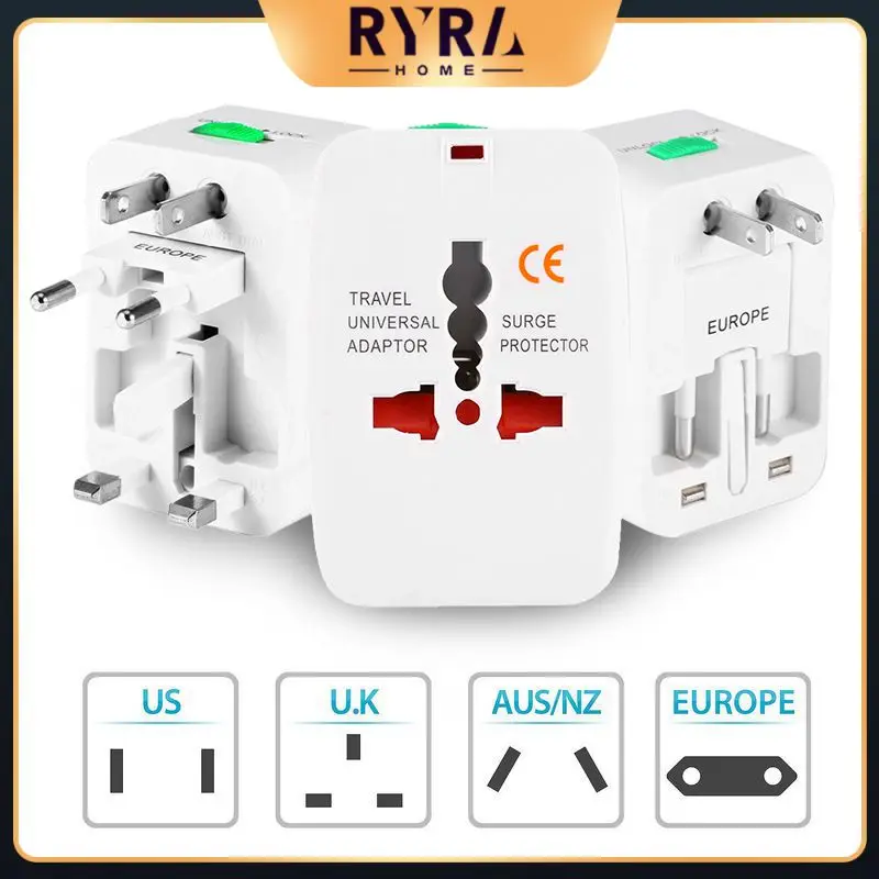 

Международная вилка Au / Uk / Us / Eu преобразователь все в одном розетка мировое путешествие розетка питания переменного тока 3a-10 (a) зарядное уст...