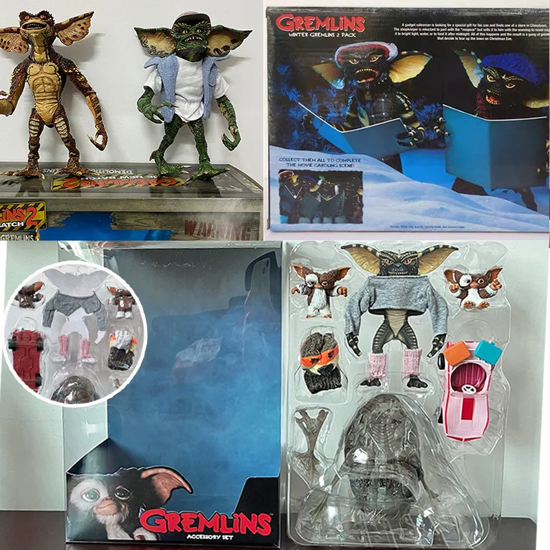 Фигурка NECA Elf Gremlins маленькие монстры потрясающая проводите Счастливое Рождество