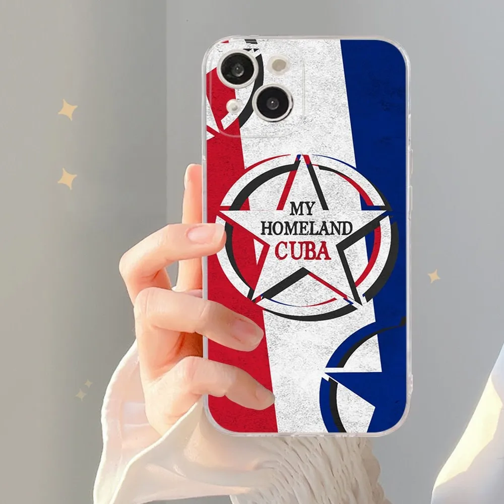 Cuba Flag Phone Case For IPhone 16 15 14 13 12 Mini 11 Pro XS Max X XR SE 6 7 8 Plus Soft Silicone Cover