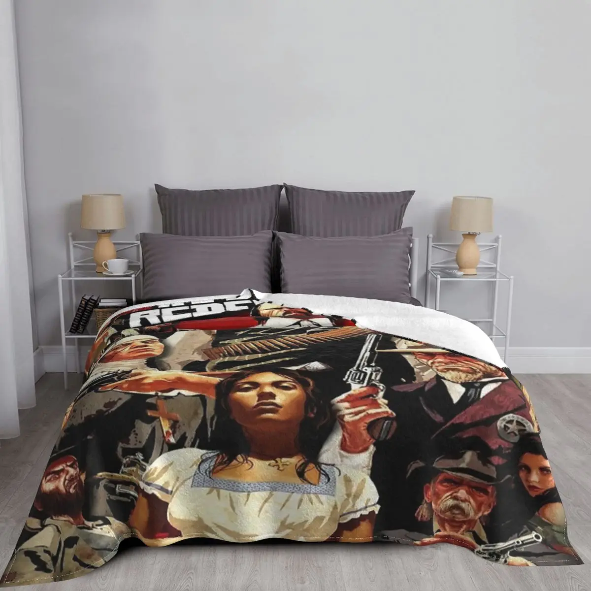 Одеяла Артура Моргана Rdr2 Мертвецы или живые флисовое украшение портативные