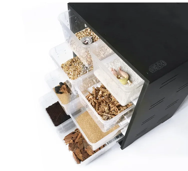 Акриловый ящик для кормления домашних рептилий 4-слойный резервуар разведения