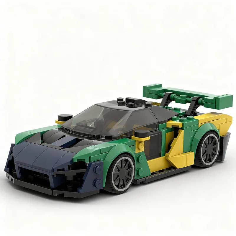 362 детали MOC City Champions McLarenesd Senna Semper Livery, модель-конструктор, архитектурная игрушка, подарки на фестиваль, развивающие кубики (art.: 3920db6b39766) - 3920db6b39766