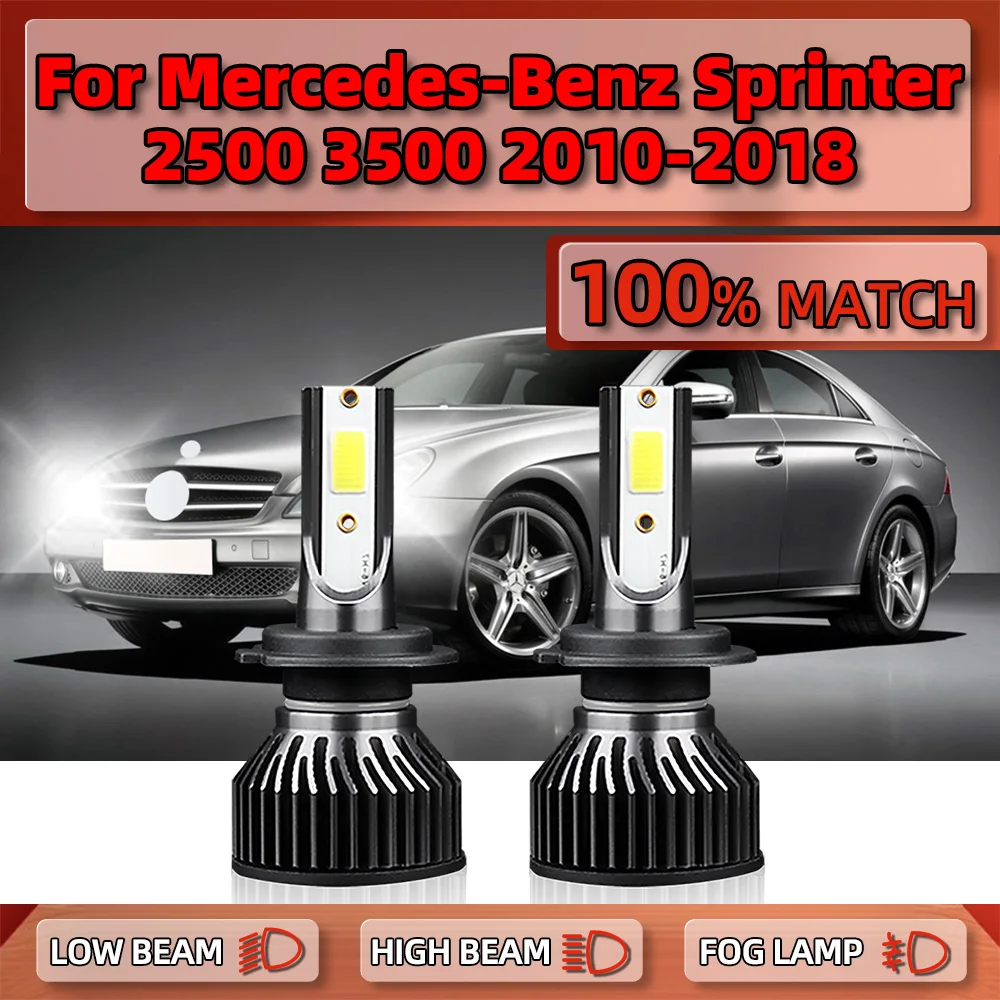 120 лм Φ передняя фара 6000 W Turbo Lamp 2500 K 12V для Mercedes-Benz Sprinter 3500 2010-2013 2014 2015 2016 2017 2018