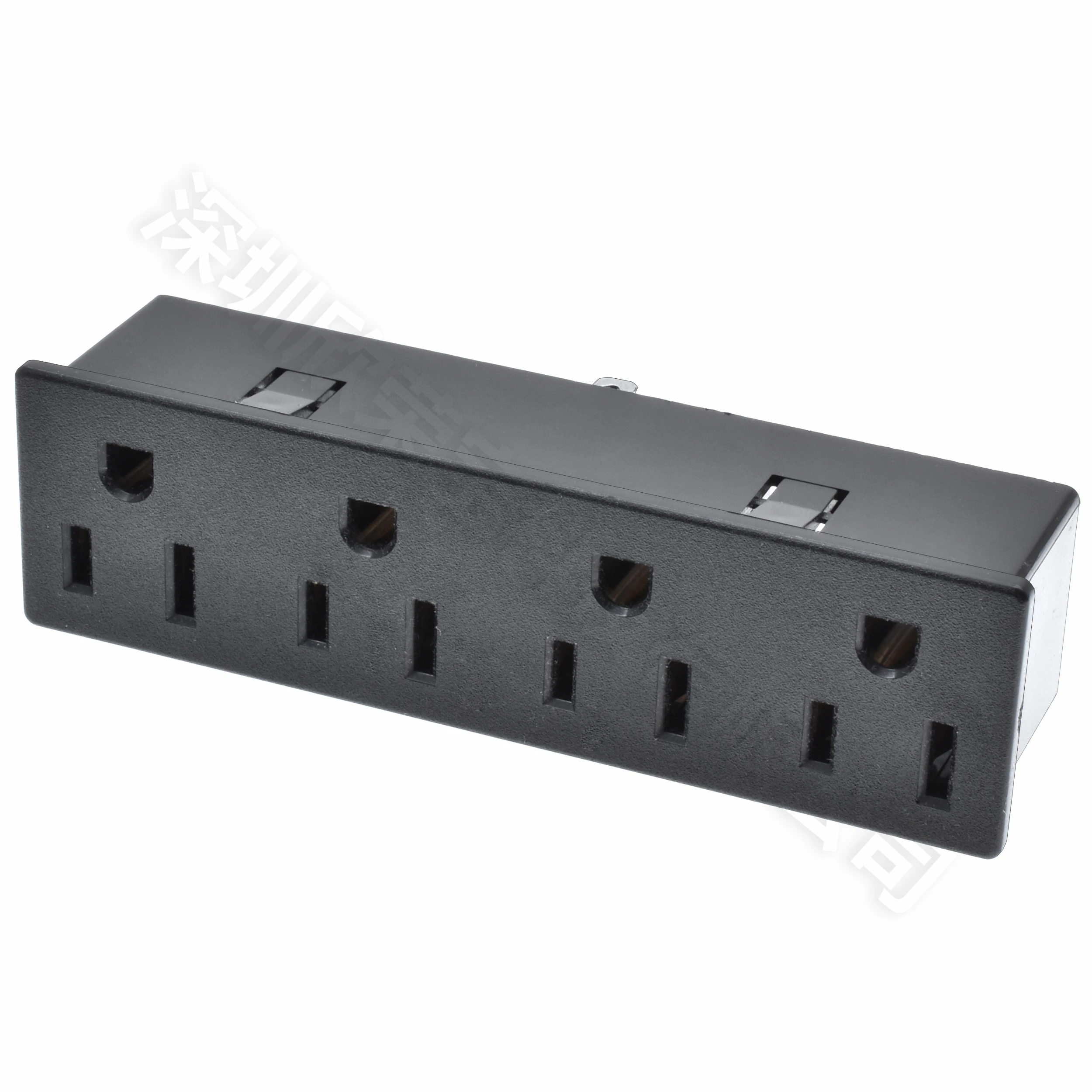 

Розетка переменного тока, пористый плосковкладыш, американский соединитель, три, четыре, американский стандарт, разъем питания, розетка, полностью медный соединитель