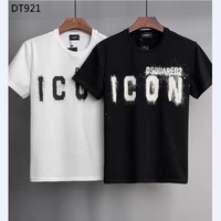 2022 dsquared2 cotton round neck short sleeve shirt tie dye casual mens clothing tops dt921