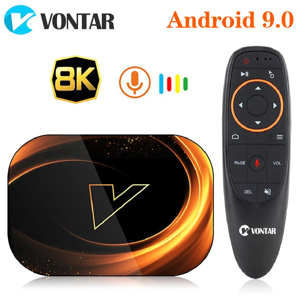 VONTAR X3 4GB 128GB 8K TV BOX Android 9 Smart Android TVBOX 9.0 Amlogic S905X3 Wifi 1080P BT 4K Set Top Box 4GB 64GB 32GB