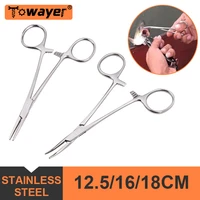 12 5 16 18cm hemostatic forceps pet hair clamp fishing locking pliers epilation tools curvedstraight tip cutter hand tools