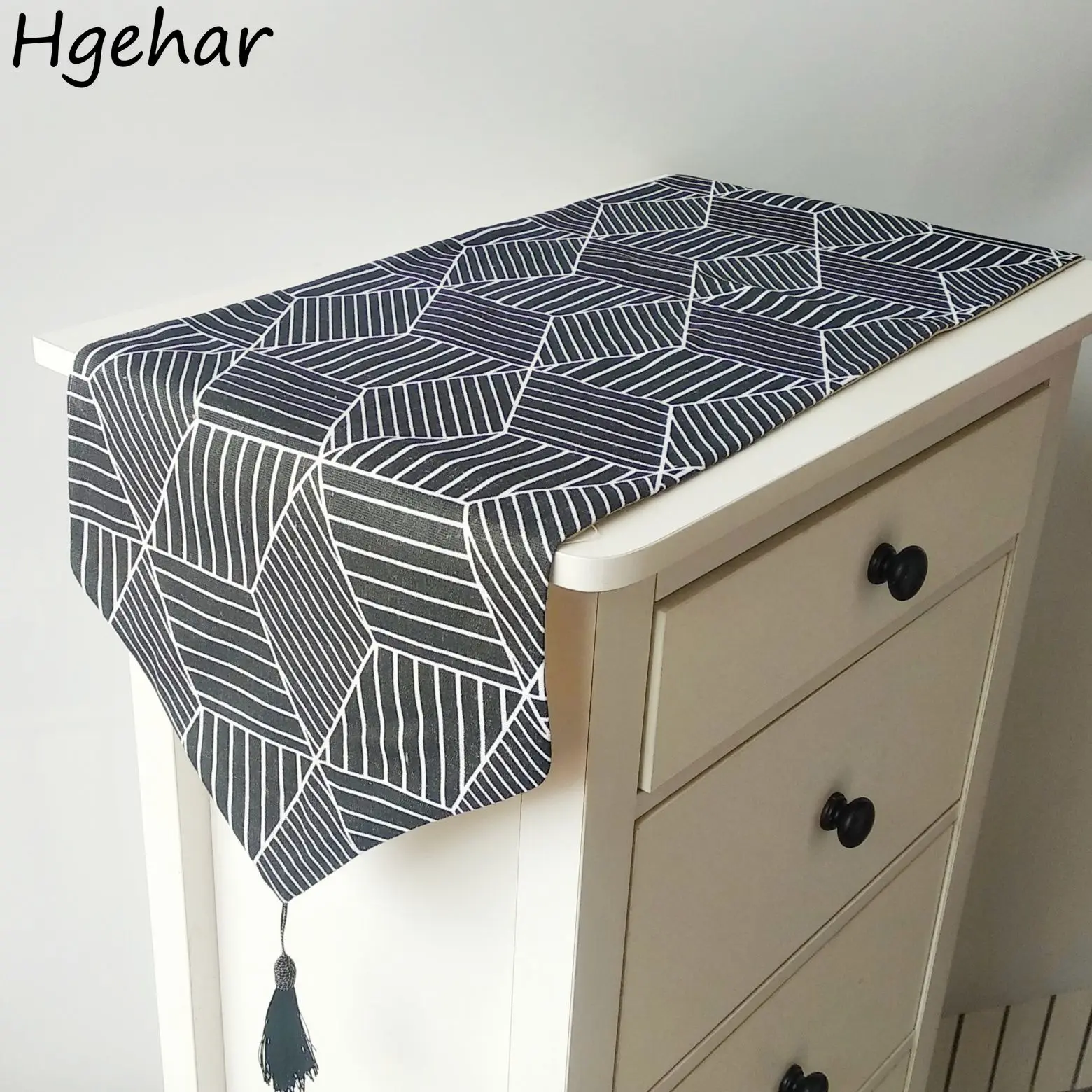 Скатерть в полоску из хлопка и льна современная простая моющаяся Декоративная