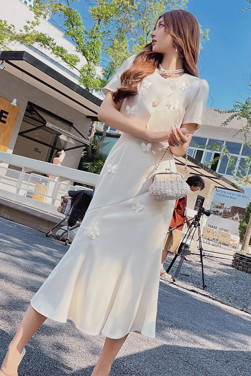 Костюм Dabuwawa из двух предметов длинная юбка-годе с вышивкой летняя женская новая