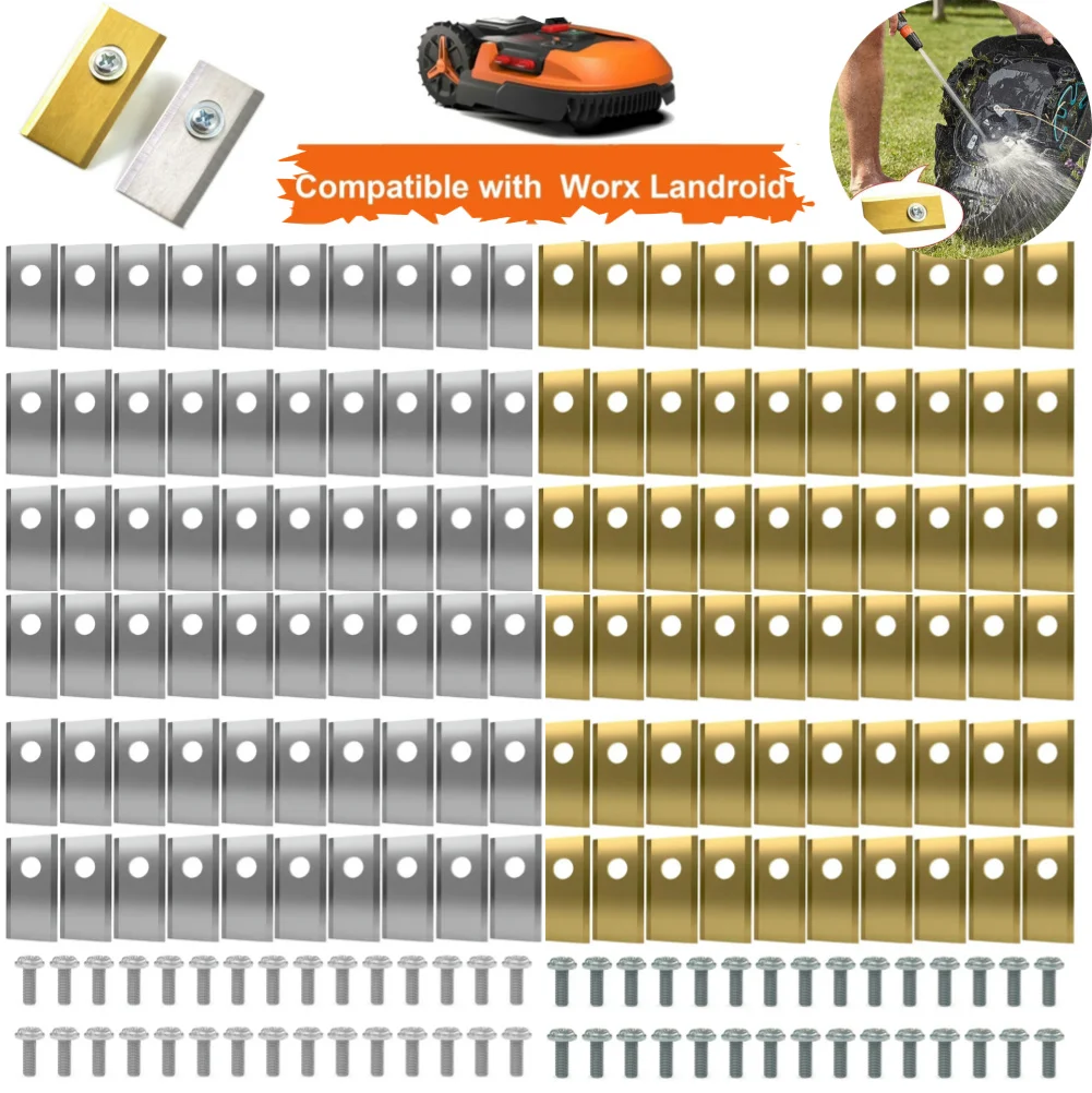 90 Комплектов Лезвий Газонокосилки Быстроразъемные Сменные Лезвия Из