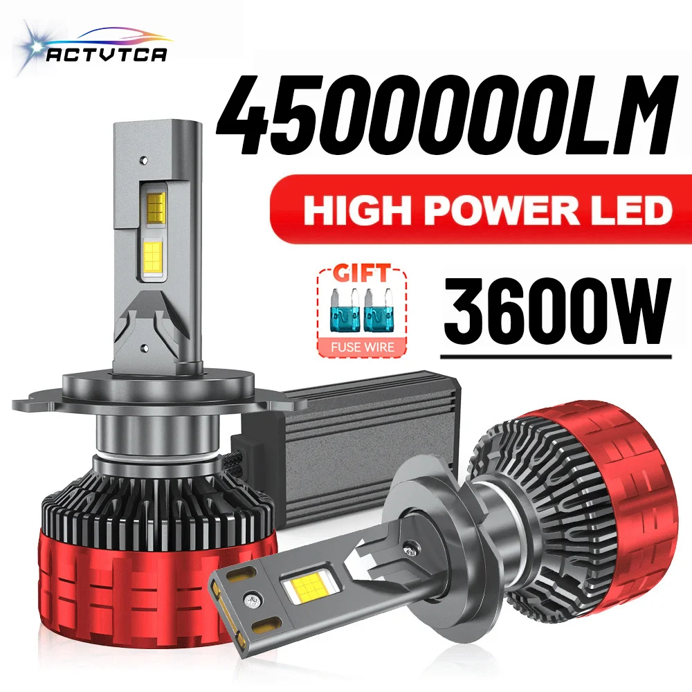 

ACTVTCA 3600W 4500000LM H4 H7 Светодиодные фары 6000K Фара H1 Led H11 H8 H3 HB3 9005 HB4 9006 9007 9008 H13 9012 H9 Автомобильные фары