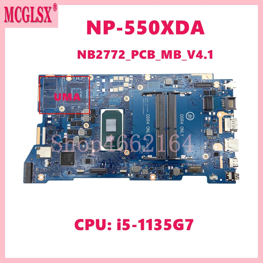 

Материнская плата nb2772 _ pcb _ mbv _ 4,1 с фотографическим процессором для Samsung NP550XDA NT550XDZ, материнская плата для ноутбука