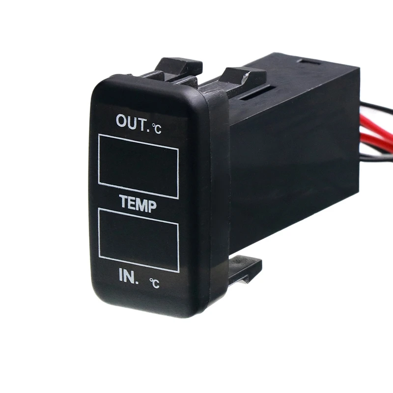 

Dual Temperature Display Inside and Outside the Car Dual Temperature Sensor for Toyota Corolla Reiz Prado