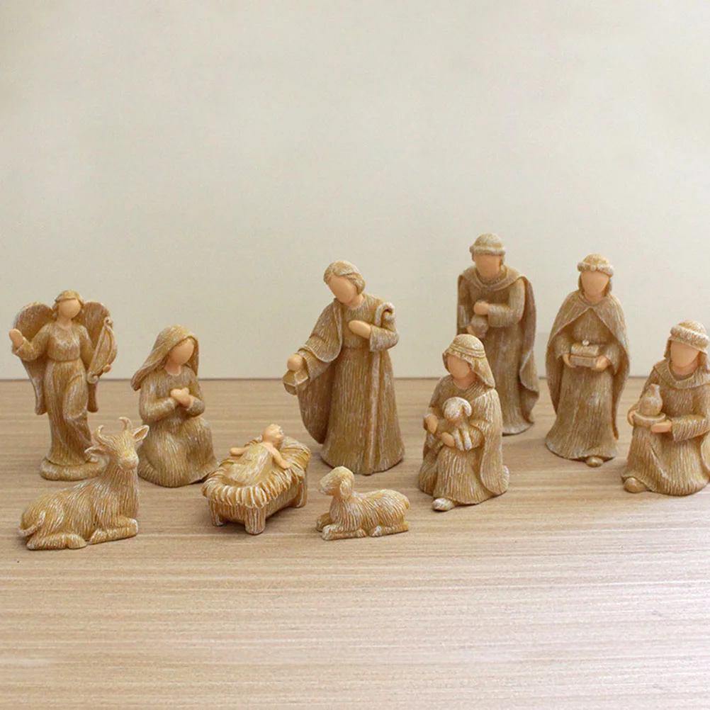 

Tabletop Nativity Christmas Decorationss Christmas Jesus Christmas Decorationsations Birth Delicate Ornaments Resin