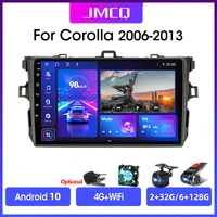 JMCQ 4G WiFi din Android 10 0 Car Radio Multimedia Players For Toyota Corolla E140 150 2006-2013 GPS Navigation Head Unit