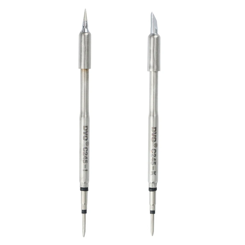 

DVO 2Pc Universal for JBC C245 Soldering Iron Tips Welding Nozzle Grip Compatible for C245-029 C245-030 Types for Solder Station