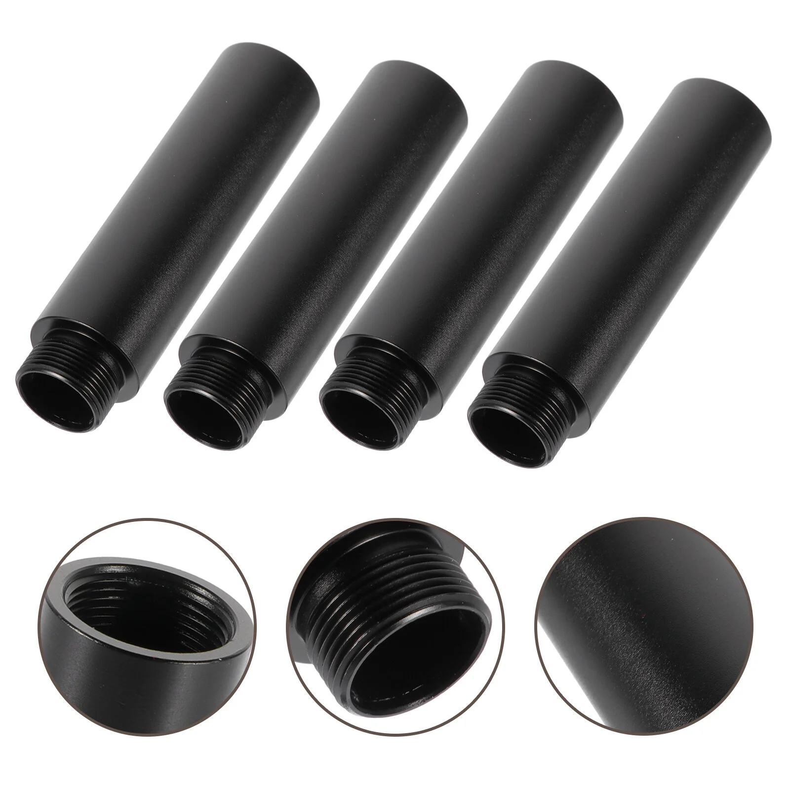 

4 Pcs Desk Clamp Metal Extension Rod Mic Stand Tube Hose Mount Hanging Aluminum Alloy Pipe Bracket Microphone Desktop