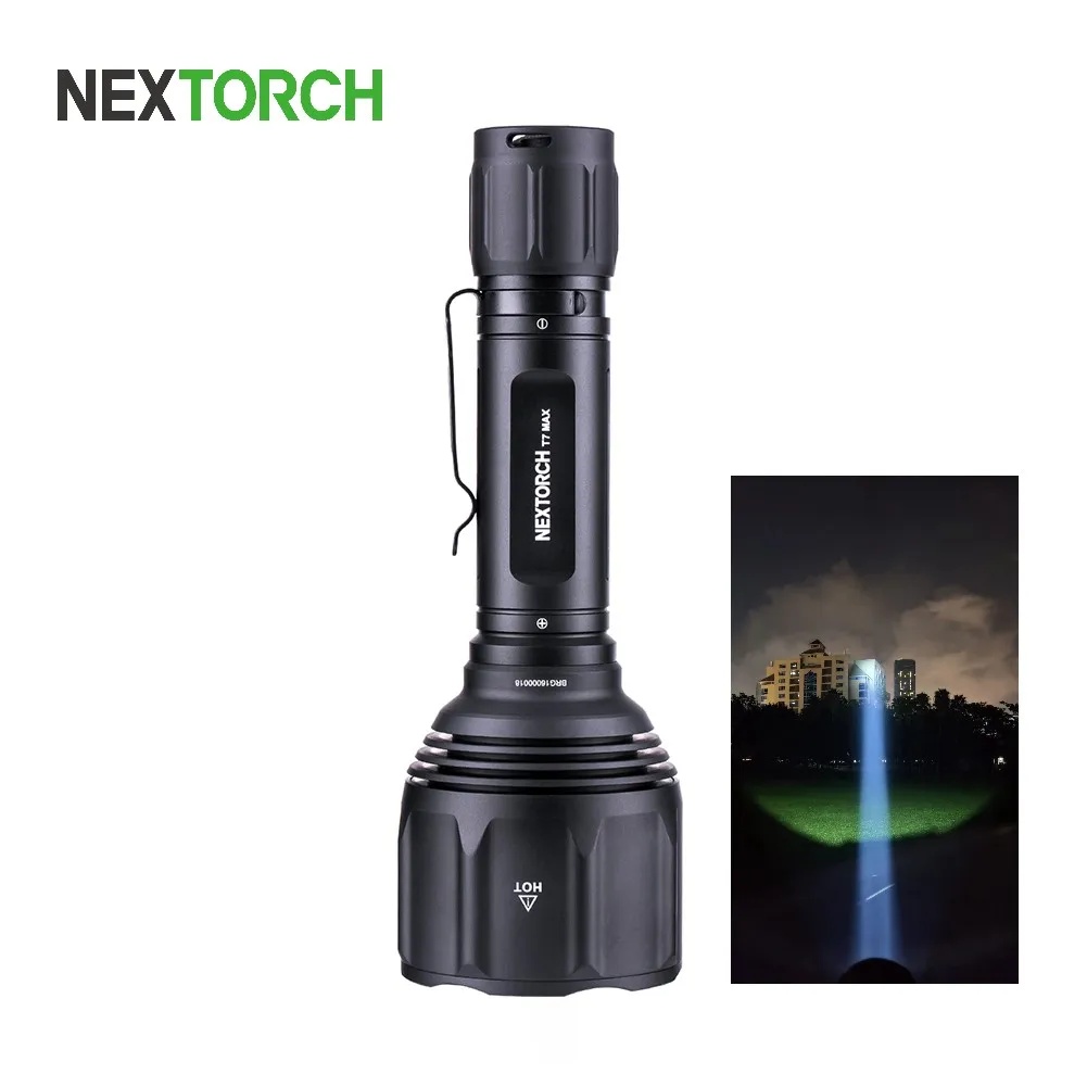 Фото Nextorch T7 MAX SET 1100 м длинный луч мощный фокус водонепроницаемый перезаряжаемый светодиодный охотничий фонарик уличный белый свет №1