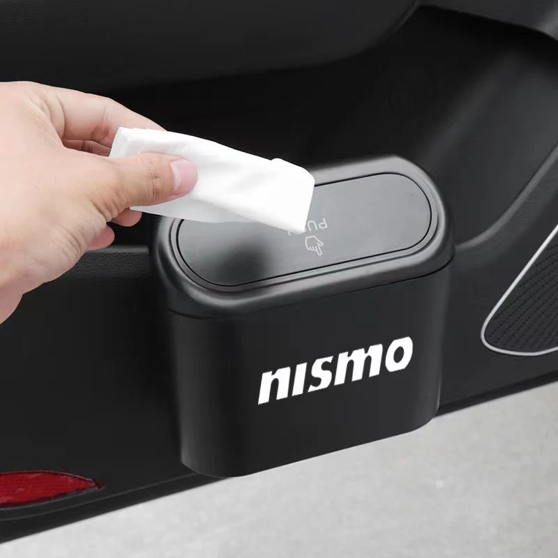 

Portable Auto Trash Can Car Styling Garbage Bin Organizer Storage Bag For Nismo Nissan Almera Tiida X-Trail Note Teana Qashqai