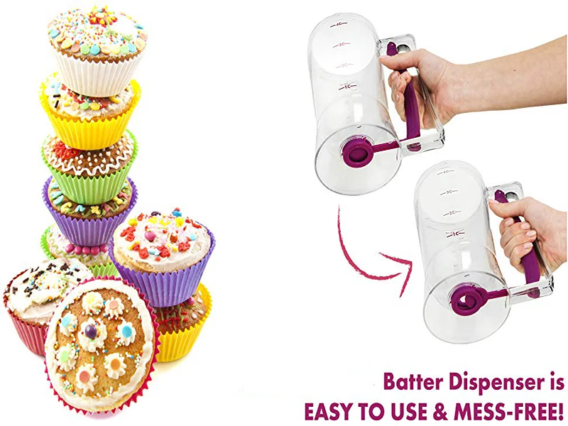 Блинчик диспенсер теста для капкейков инструмент выпечки вафель Маффин смесь