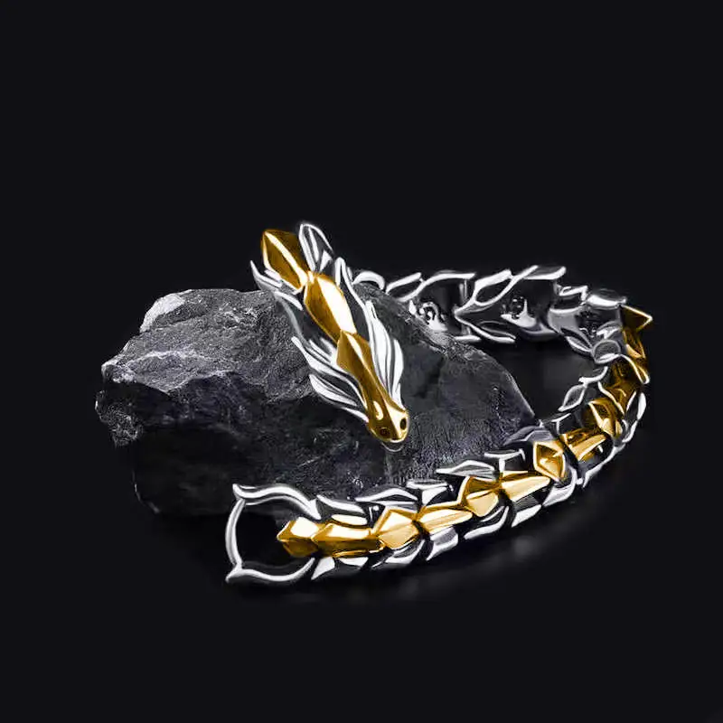 

Fashion Punk Alloy Dragon Bracelet Keel Men's Bracelet Retro Viking Bracelet