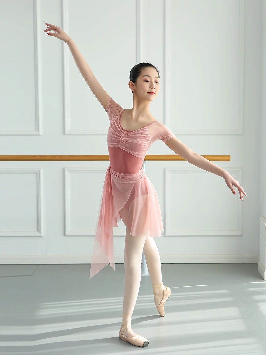 Юбка балетная Женская Асимметричная шифоновая пачка для танцев и скейтбординга