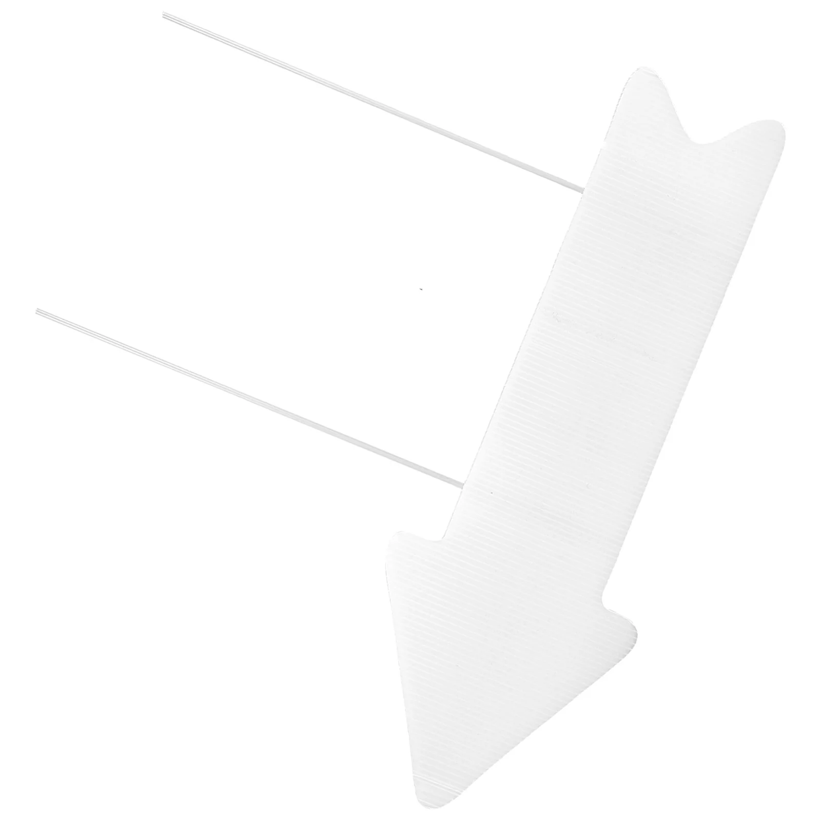 

Writing Board Plastic Yard Sign Stake Decor Blank Flag Ground Practical Garden Ripple Corrugated