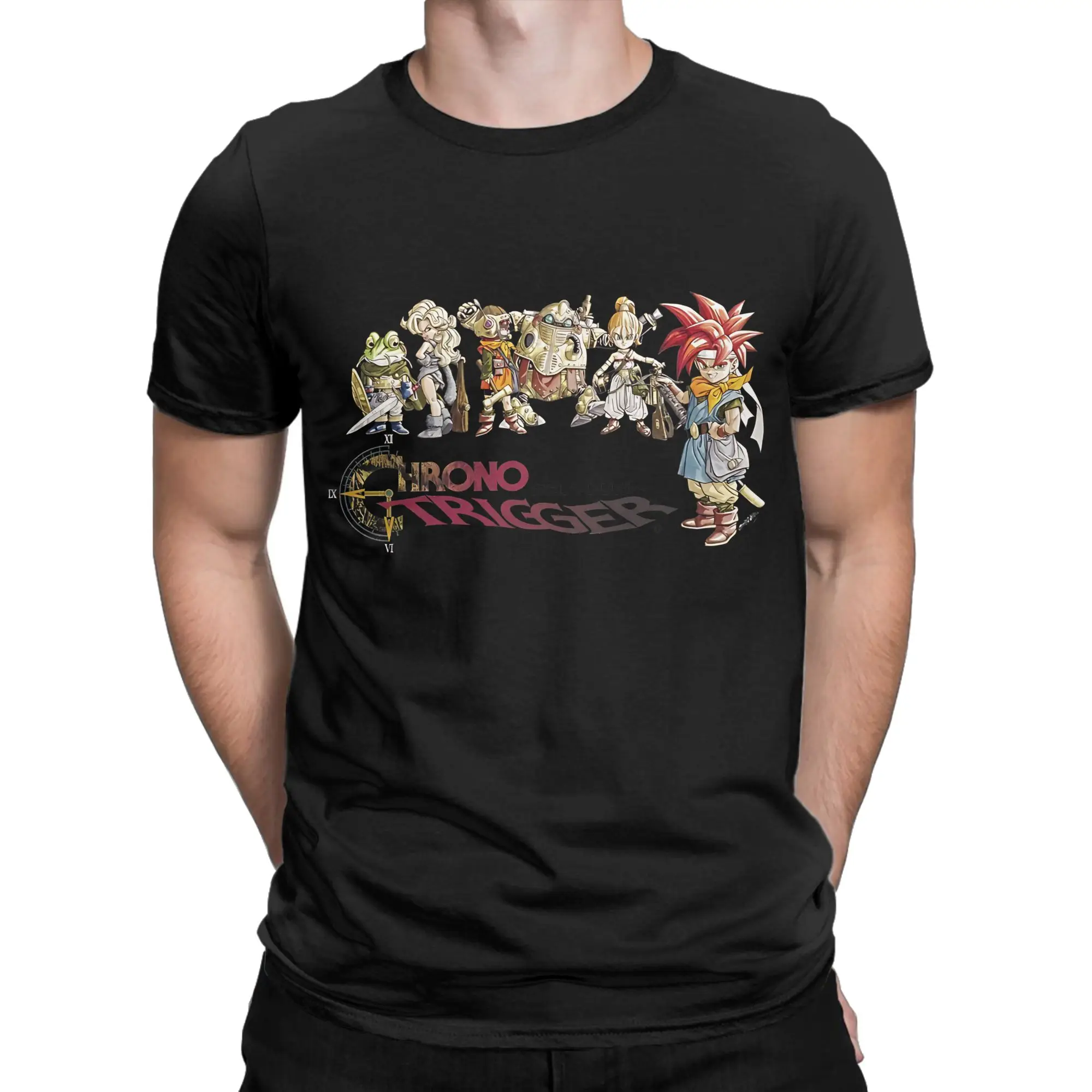 Футболка из 100% хлопка с забавным графическим принтом Chrono Trigger, футболки Chrono Trigger для мужчин (art.: 3920db0e86994) - 3920db0e86994