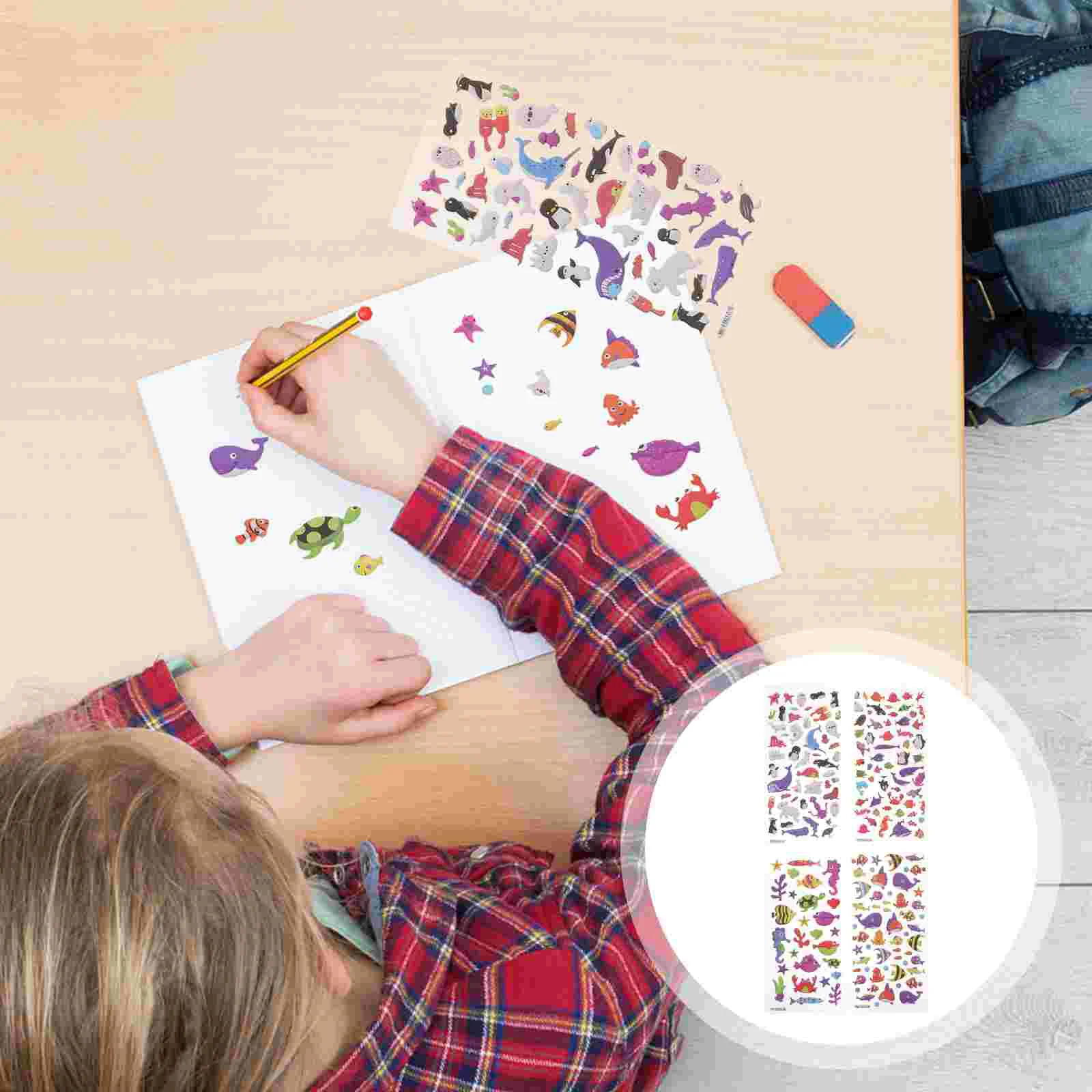 

Наклейка s Puffy Animal Kidsocean, 3D морские наклейки, празднивечерние пузырьки, скрапбукинг, товары для багажа, животные, украшение Scell