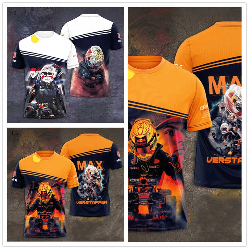 Купи Men's T-shirt Men's Red Sports Bull F1 Shirt Formula F1 Racing Pattern Set Motorcycle Shirt Short Sleeve T-shirt Quick Dry Shirt за 412 рублей в магазине AliExpress