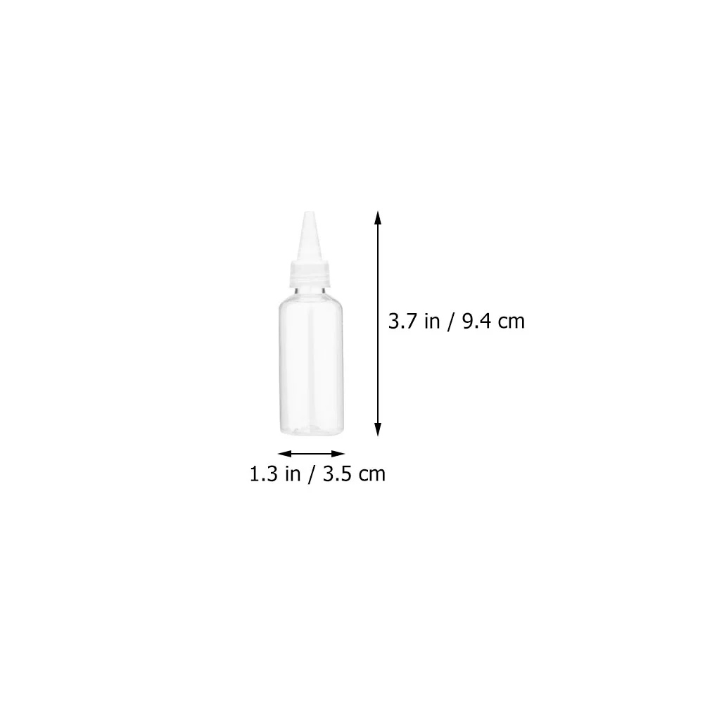 

Bottle Hair Squeeze Bottles Applicator Dye Oil Pointed Dispenser Color Glue Mouth Liquid Hairdressing Container Empty Tip
