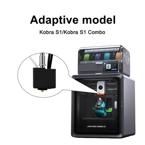 Комплект нагревательных блоков Hotend для Anycubic Kobra S1 S1C Hot End S1, комбинированное латунное сопло 0,2/0,4/0,6/0,8 мм, печатающая головка, часть 3D-принтера