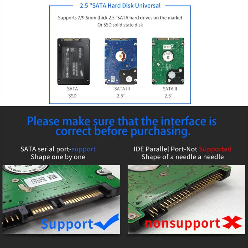 Чехол для жесткого диска 2 5 дюйма USB 0/3 0 на SATA |