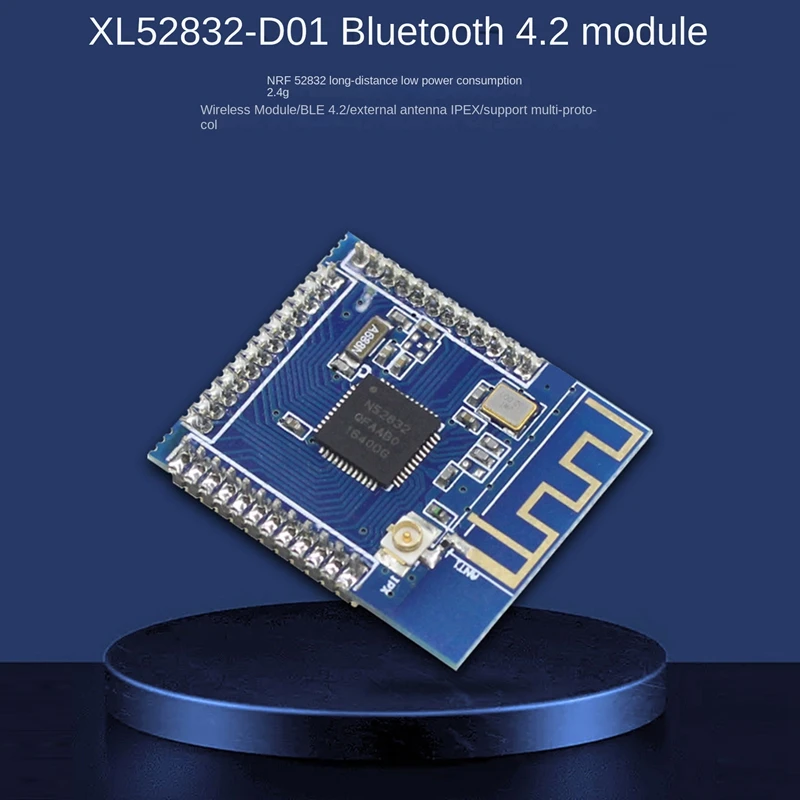 

1 шт., беспроводной модуль 2,4G XL52832, внешняя антенна, модуль Bluetooth 2360-2483 МГц, 4,2 маломощный