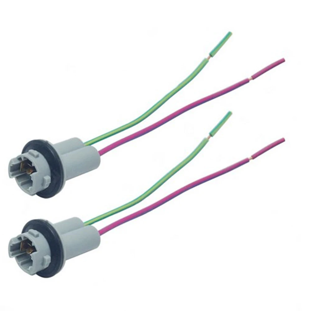 

2pcs T10 T15 Car LED Lamp Holder Lamp Holder Adapter For Gap Meter Arrow Light Pre-wired Socket DIY Install Plug-in Lamp Use