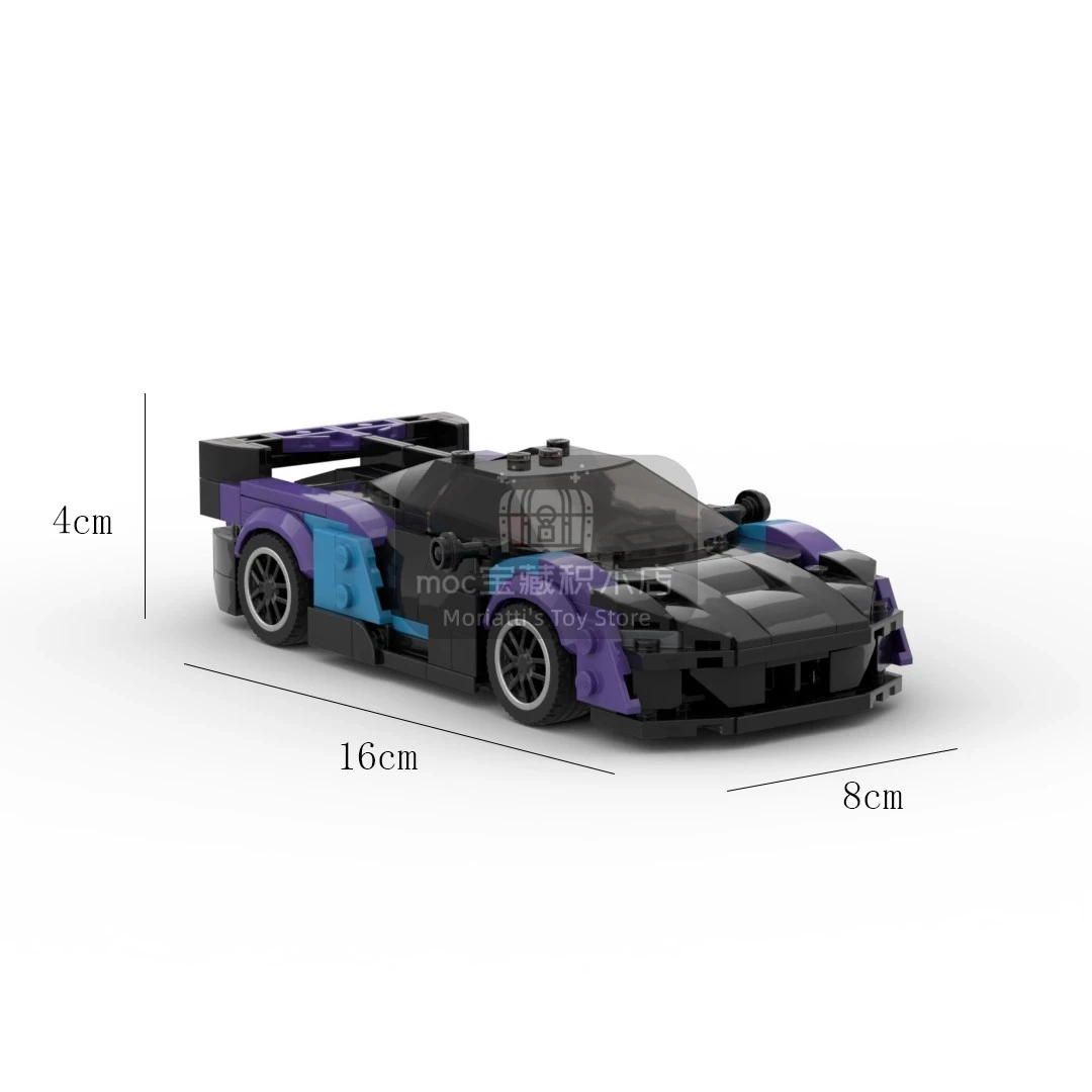 Модель гоночного автомобиля MOC Sabre строительные блоки быстрый чемпиона водитель