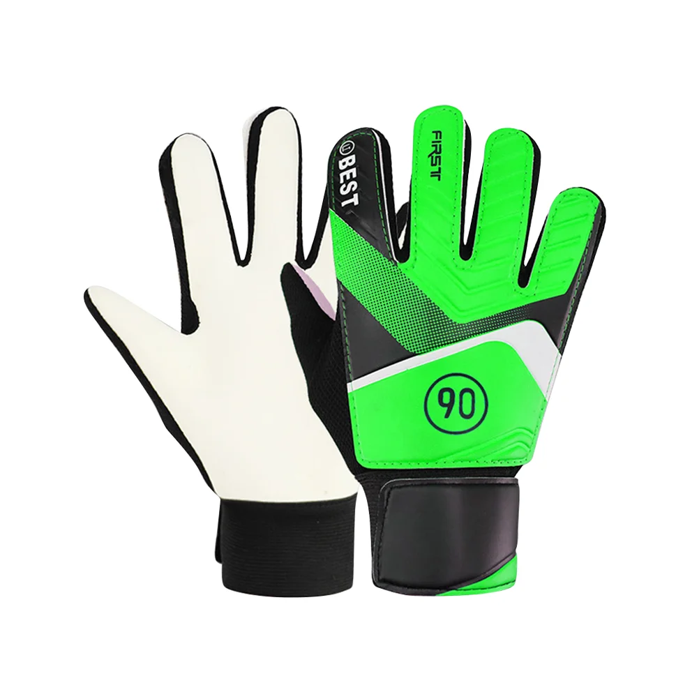 

Перчатки для подростков, износостойкие амортизирующие футбольные Регулируемые защитные принадлежности вратаря, детские футбольные перчатки