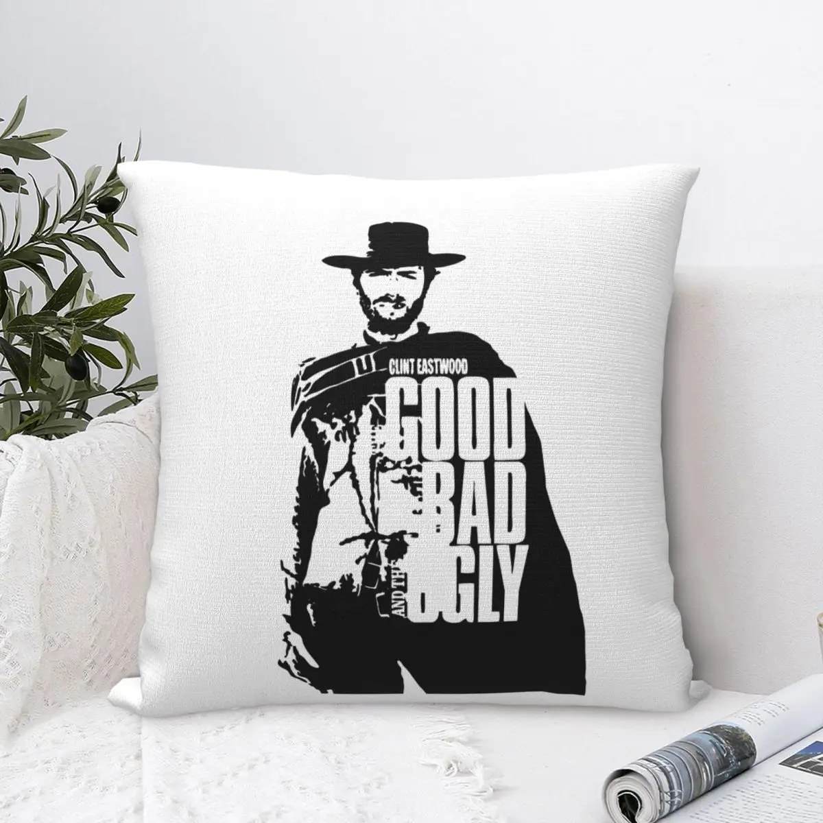 Квадратные наволочки для подушек Clint Eastwood хорошие плохие и уродливые забавные