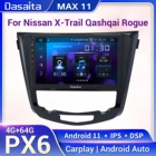 Dasaita MAX для Nissan X-Trail T32 Qashqai j11 2014 2015 2016 2017 2018 2019 мультимедийный Видео Стерео Carplay