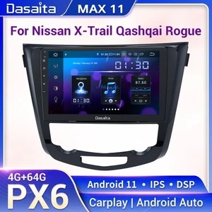 Dasaita MAX для Nissan X-Trail T32 Qashqai j11 2014 2015 2016 2017 2018 2019 мультимедийный Видео Стерео Carplay