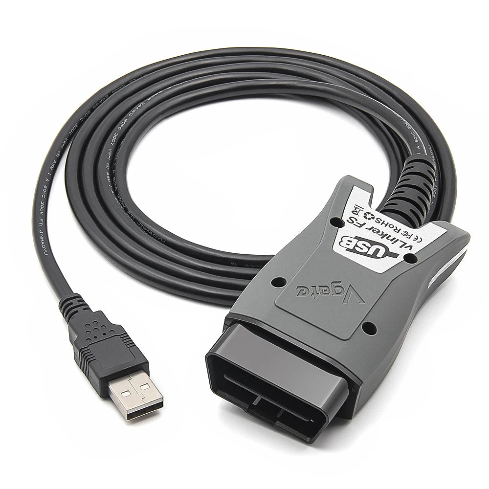 Автомобильный диагностический сканер Vgate Vlinker FS ELM327 USB OBD2 для Ford FORScan MS/HS CAN Mazda PK